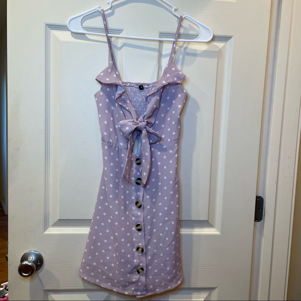 Lavender Polka Dot Dress